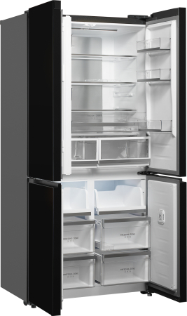     Weissgauff WCD 510 Built-in Inverter NoFrost Black Glass