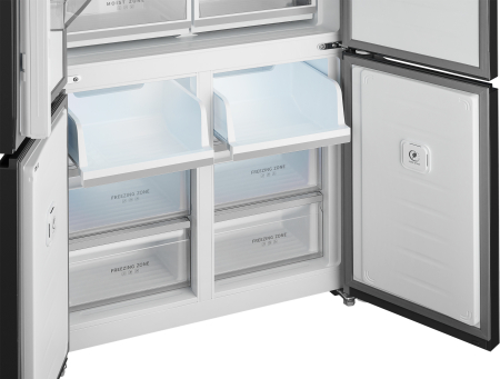     Weissgauff WCD 510 Built-in Inverter NoFrost Black Glass