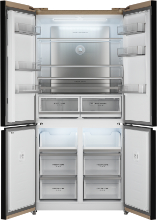     Weissgauff WCD 510 Built-in Inverter NoFrost hampagne Glass