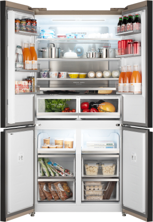     Weissgauff WCD 510 Built-in Inverter NoFrost hampagne Glass