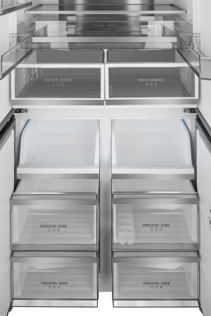     Weissgauff WCD 510 Built-in Inverter NoFrost hampagne Glass