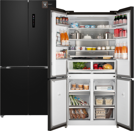     Weissgauff WCD 510 Built-in Inverter NoFrost Dark Inox