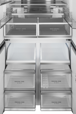     Weissgauff WCD 510 Built-in Inverter NoFrost Dark Inox
