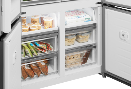     Weissgauff WCD 510 Built-in Inverter NoFrost Dark Inox