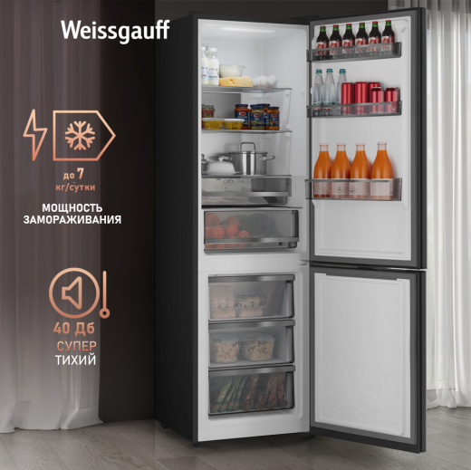 ��������������� ����������� Weissgauff WRK 195 D Full NoFrost Rock Glass