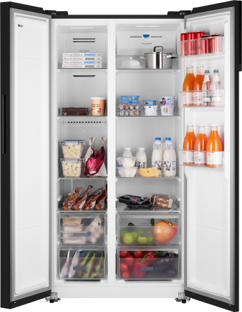     Weissgauff WSBS 600 NoFrost Inverter Inox Glass