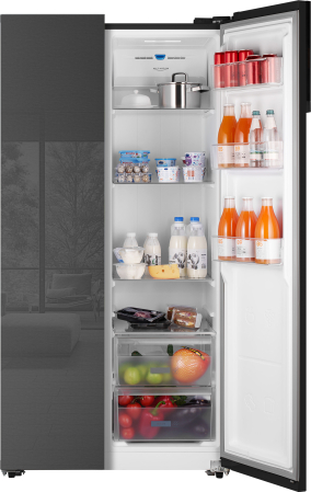     Weissgauff WSBS 600 NoFrost Inverter Inox Glass