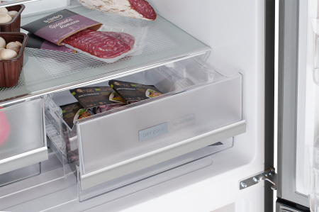    Weissgauff WCD 450 Inox Glass NoFrost Inverter 