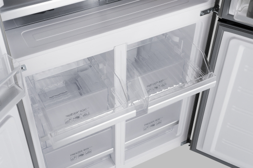 ��������������� ����������� � ���������� Weissgauff WCD 450 Inox Glass NoFrost Inverter 