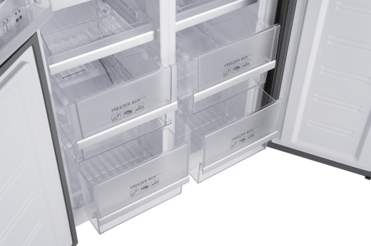 ��������������� ����������� � ���������� Weissgauff WCD 450 Inox Glass NoFrost Inverter 