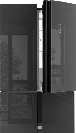     Weissgauff WCD 450 Inox Glass NoFrost Inverter 