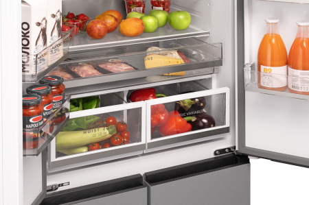   Weissgauff WFD 450 Built-in Inverter NoFrost Inox