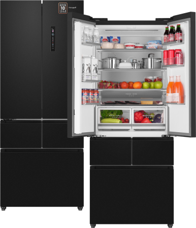   Weissgauff WFD 450 Built-in Inverter NoFrost Dark Inox