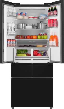   Weissgauff WFD 450 Built-in Inverter NoFrost Dark Inox