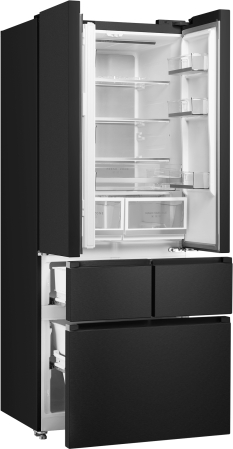   Weissgauff WFD 450 Built-in Inverter NoFrost Dark Inox