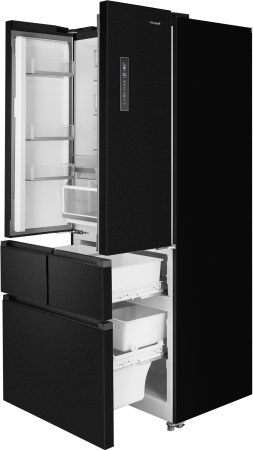   Weissgauff WFD 450 Built-in Inverter NoFrost Dark Inox
