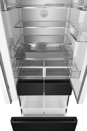  Weissgauff WFD 450 Built-in Inverter NoFrost Dark Inox