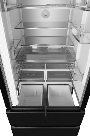   Weissgauff WFD 450 Built-in Inverter NoFrost Dark Inox