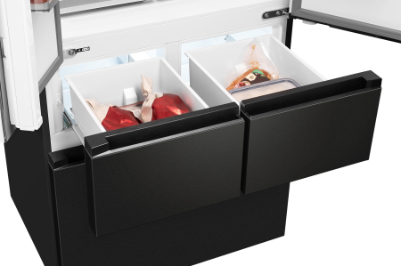   Weissgauff WFD 450 Built-in Inverter NoFrost Dark Inox