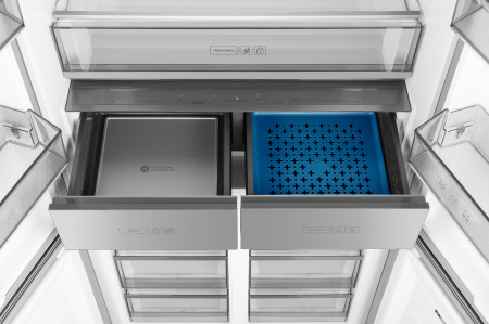     Weissgauff WCD 590 NoFrost Inverter Premium EcoFresh Inox Glass