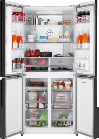     Weissgauff WCD 450 White Rock Glass NoFrost Inverter