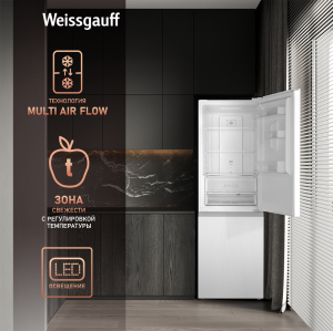     Weissgauff WRK 185 Total NoFrost Inverter White Glass