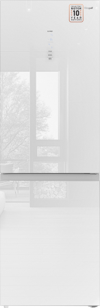     Weissgauff WRK 185 Total NoFrost Inverter White Glass
