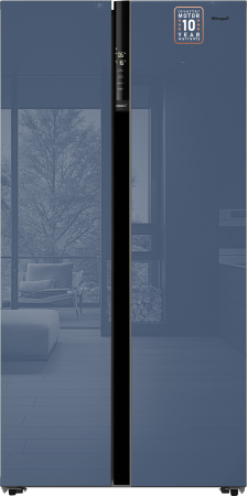     Weissgauff WSBS 600 NoFrost Inverter Blue Glass