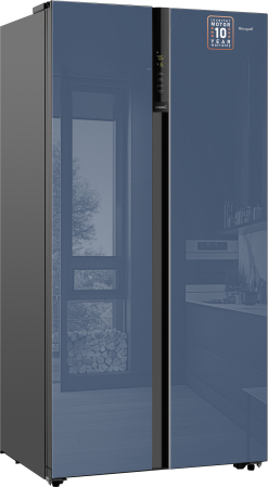     Weissgauff WSBS 600 NoFrost Inverter Blue Glass