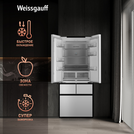   Weissgauff WFD 450 Built-in Inverter NoFrost White