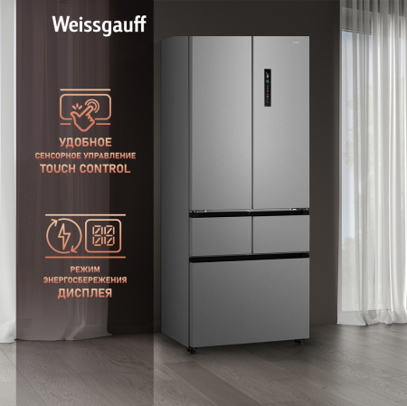   Weissgauff WFD 450 Built-in Inverter NoFrost Inox