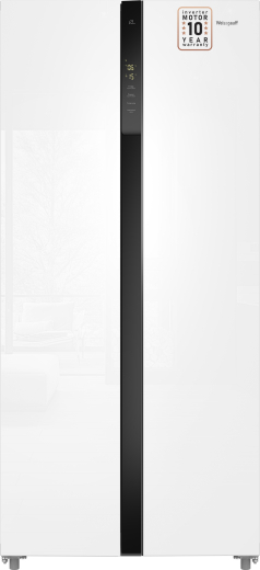 ��������������� ����������� � ���������� Weissgauff WSBS 500 Inverter NoFrost White Glass 