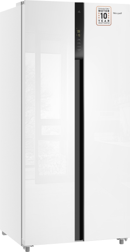 ��������������� ����������� � ���������� Weissgauff WSBS 500 Inverter NoFrost White Glass 