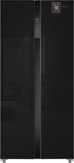 ��������������� ����������� � ���������� Weissgauff WSBS 500 Inverter NoFrost Black Glass