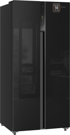 ��������������� ����������� � ���������� Weissgauff WSBS 500 Inverter NoFrost Black Glass