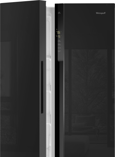 ��������������� ����������� � ���������� Weissgauff WSBS 500 Inverter NoFrost Black Glass