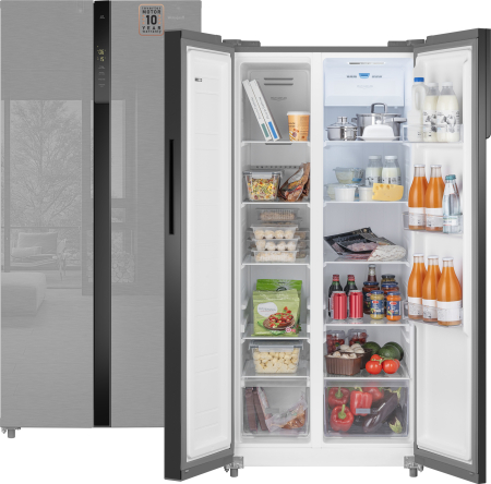     Weissgauff WSBS 500 Inverter NoFrost Inox Glass 