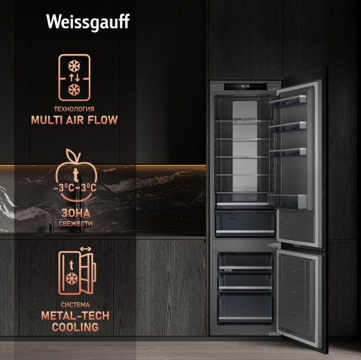 ������������ ����������� � ���������� Weissgauff WRKI 2000 Total NoFrost Inverter Premium Ecofresh Inox