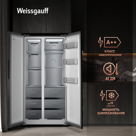     Weissgauff WSBS 590 NoFrost Inverter Premium Rock Glass