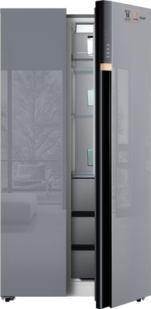     Weissgauff WSBS 590 NoFrost Inverter Premium Dark Grey Glass