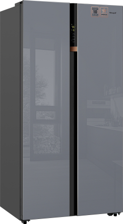     Weissgauff WSBS 590 NoFrost Inverter Premium Dark Grey Glass