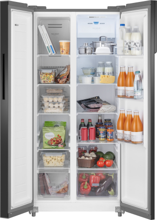     Weissgauff WSBS 500 Inverter NoFrost Bru Steel Glass