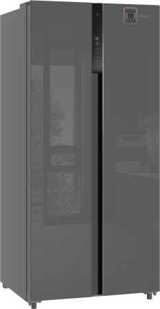     Weissgauff WSBS 500 Inverter NoFrost Bru Steel Glass