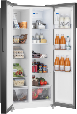     Weissgauff WSBS 500 Inverter NoFrost Bru Steel Glass