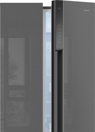     Weissgauff WSBS 500 Inverter NoFrost Bru Steel Glass