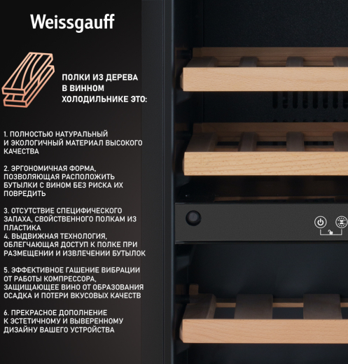 ������������ ������ ����������� Weissgauff WWCI-36 DB Dual Zone