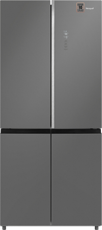     Weissgauff WCD 590 NoFrost Inverter Premium Ecofresh Bru Steel Glass