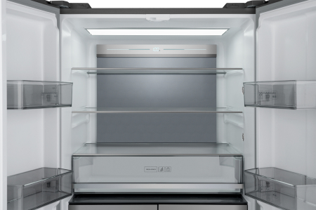     Weissgauff WCD 590 NoFrost Inverter Premium Ecofresh Bru Steel Glass