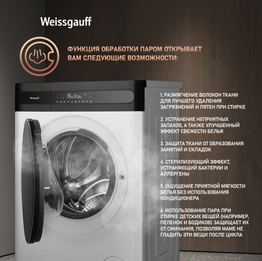 ���������� ������ � ������, ���������� � ����� Weissgauff WMD 46148 DC Inverter Steam