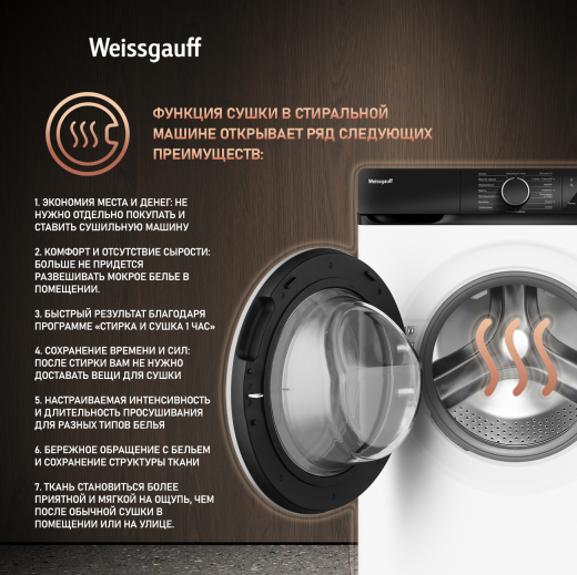 C��������� ������ � ������, ���������� � ����� Weissgauff WMD 61212 DC Inverter Steam